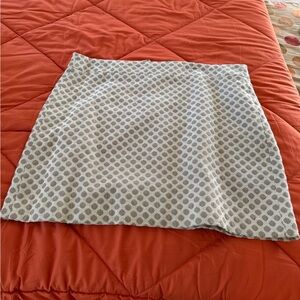 Women’s Polka Dot Mini Skirt in Light Gray and White